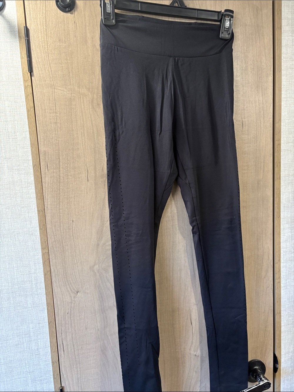 Gymshark Black High-Waist Perforated Leggings